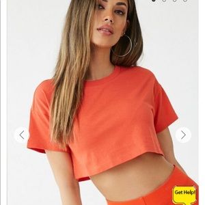 Forever 21 Super Crop Tee sz M